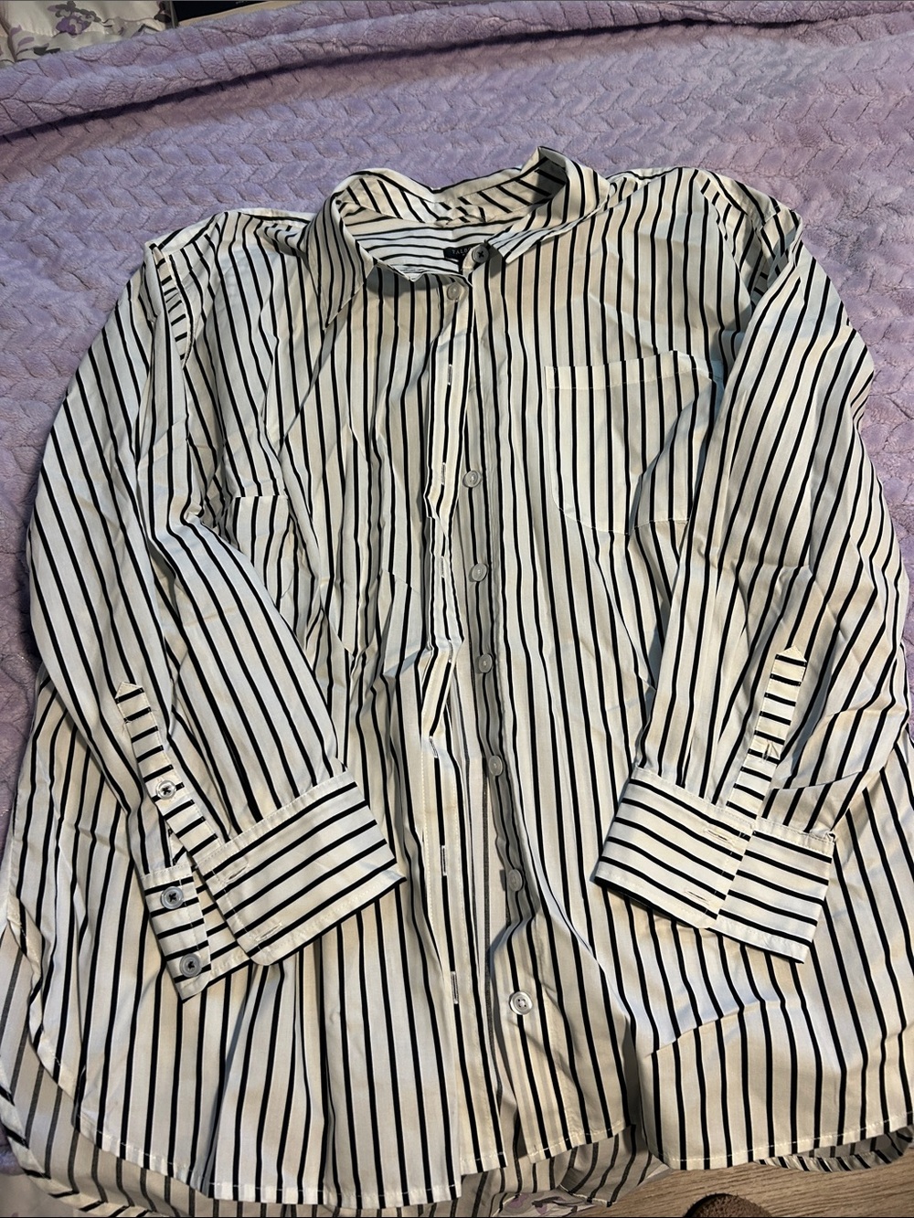 White and Black Button Down